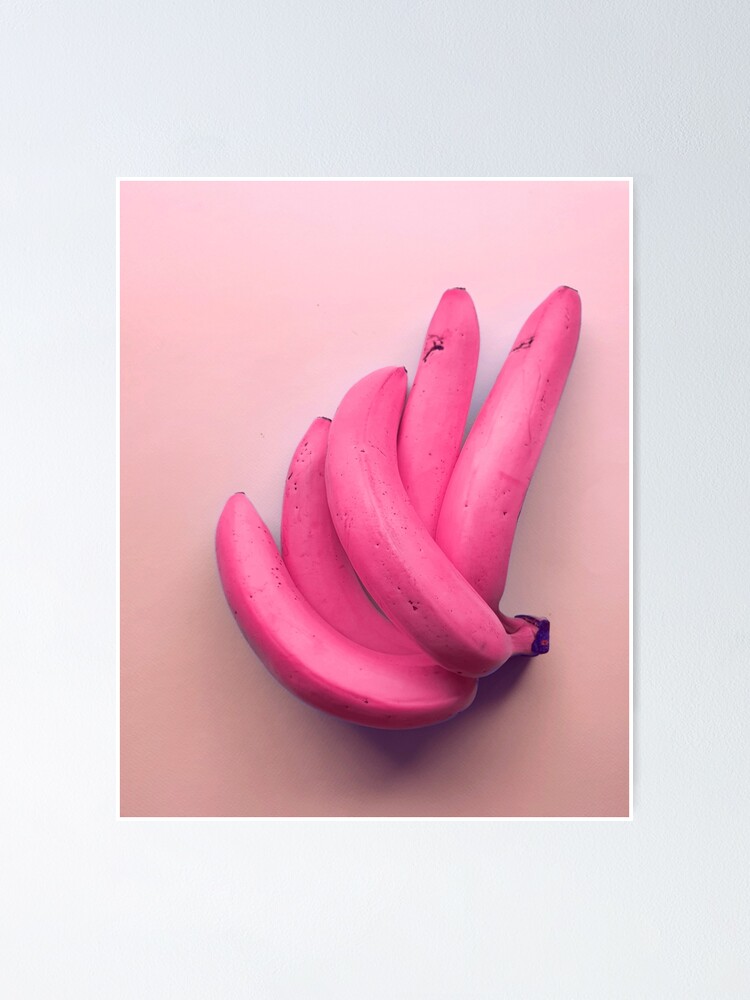 Pink banana kitchen art