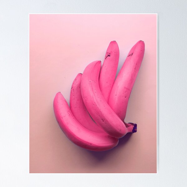 Pink banana kitchen art