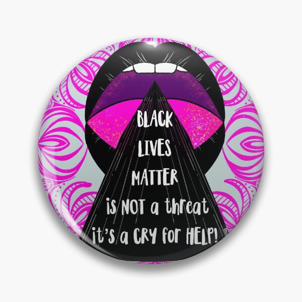 Item preview, Black Lives Matter Is Not A Threat It’s A Cry For Help BLM Quote designed and sold by Melanie-Palmer.