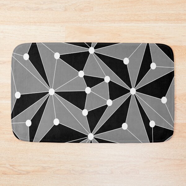 Item preview, Abstract geometric pattern - gray, black and white. designed and sold by K.S ART.