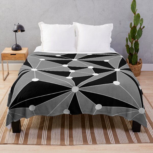 Item preview, Abstract geometric pattern - gray, black and white. designed and sold by K.S ART.