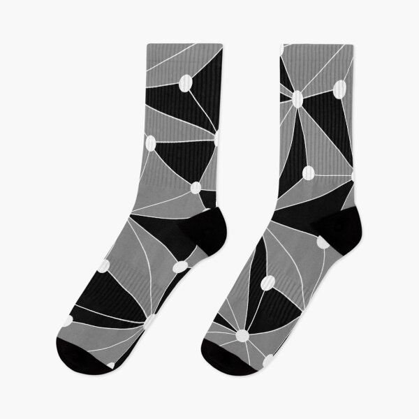 Item preview, Abstract geometric pattern - gray, black and white. designed and sold by K.S ART.