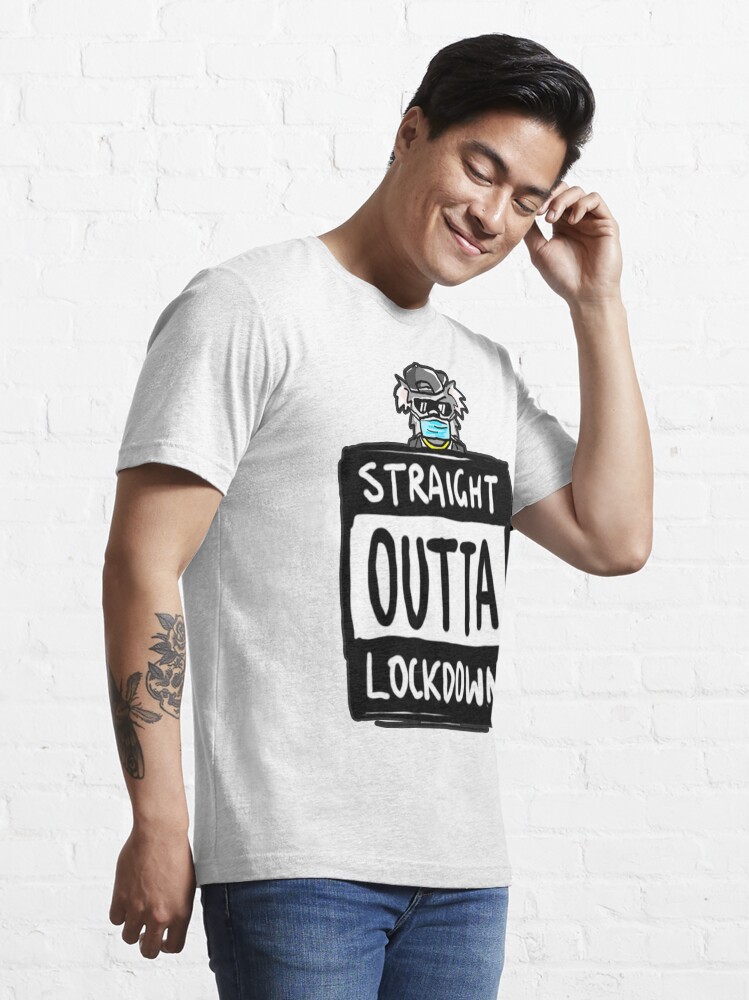 Alternate view of Funny Melbourne End of Lockdown "Straight Outta Lockdown" Essential T-Shirt