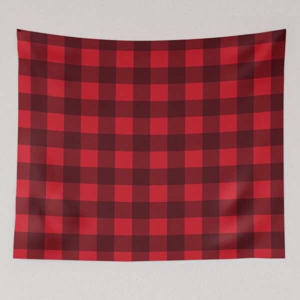 Item preview, Festive Red Buffalo Plaid Pattern  designed and sold by idovedesign.