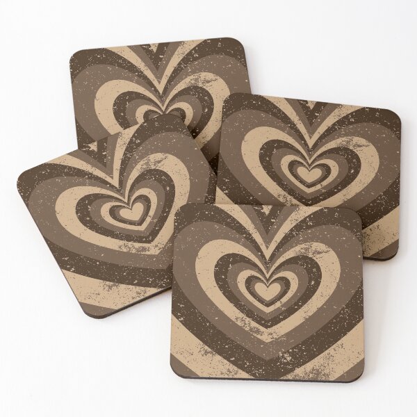 Item preview, Chocolate Hearts (Psychedelic Hearts Pattern, x 2021) designed and sold by cadinera.