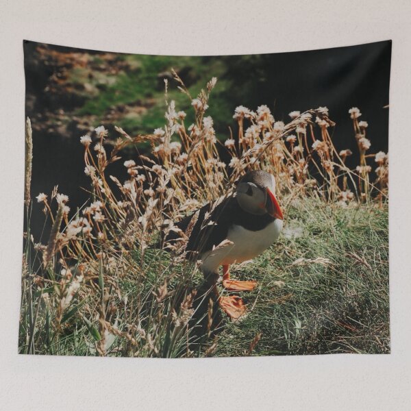 Item preview, Lone Puffin on Staffa Island  designed and sold by Emilia Oxelheim.