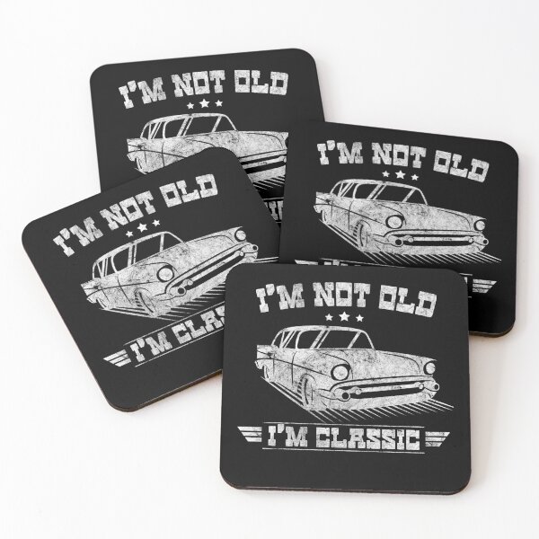 Item preview, I'm Not Old I'm Classic - Retro Car Design Fun Vintage 50s 60s 70s Gift American Old Car Tee designed and sold by RZFDesign.