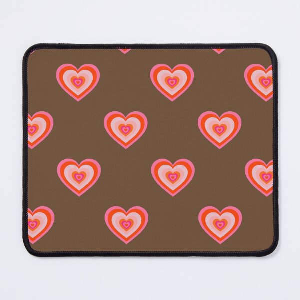 Item preview, Cute Psychedelic Beating Hearts Pattern On Brown designed and sold by cadinera.