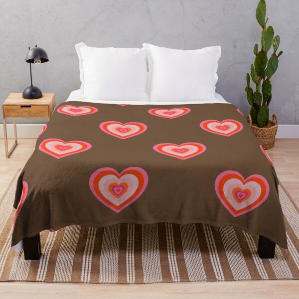 Item preview, Cute Psychedelic Beating Hearts Pattern On Brown designed and sold by cadinera.