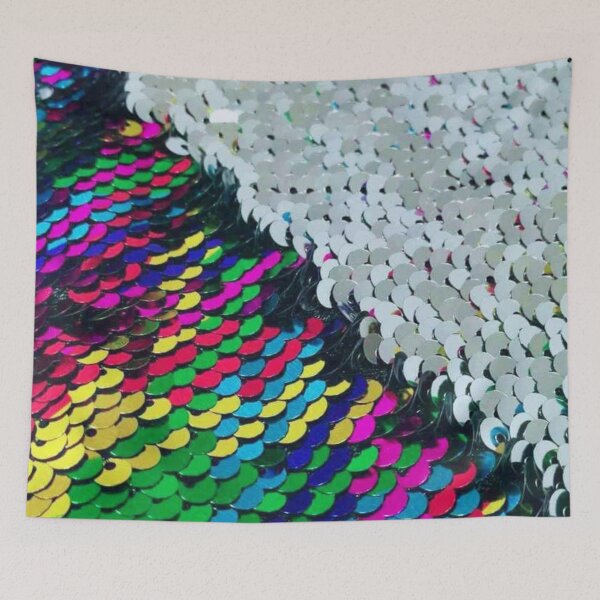 Item preview, Rainbow to Silver Fabric designed and sold by Poetic4Passion.