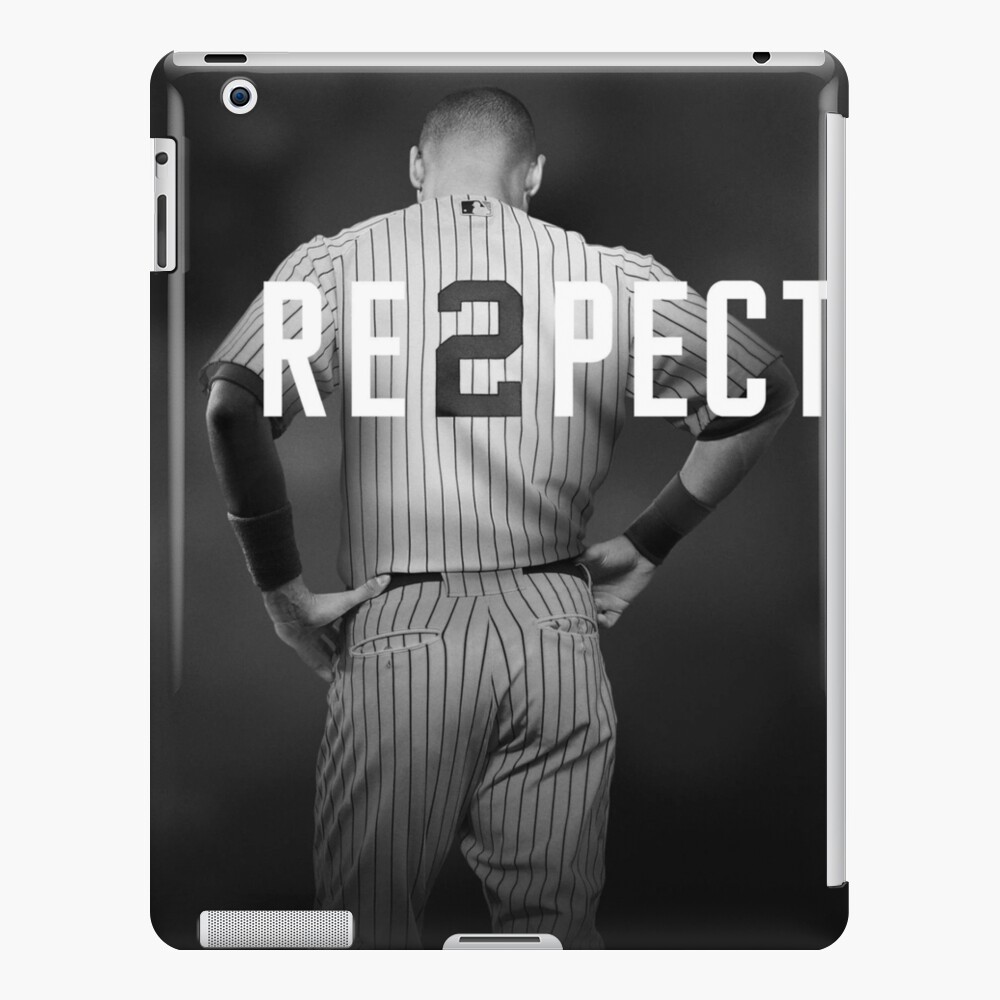 Respect Derek Jeter Re2pect 2 On Back New York Uniform Black Baseball T  Shirt