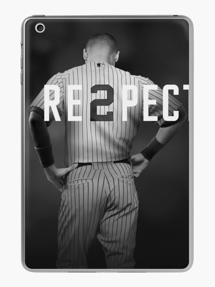 Respect Derek Jeter Re2pect 2 On Back New York Uniform Black Baseball T  Shirt