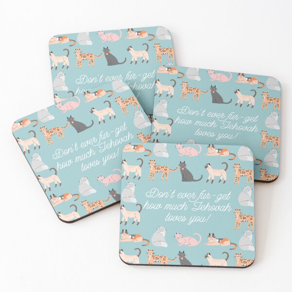 Item preview, Don't Ever Fur-get How Much Jehovah Loves You! (Cats) designed and sold by Paper Bee Gift Shop.