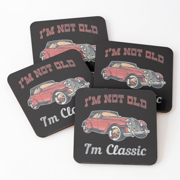 Item preview, I'm Not Old I'm Classic - Retro Car Design Fun Vintage 50s 60s 70s Gift American Old Car Tee designed and sold by RZFDesign.