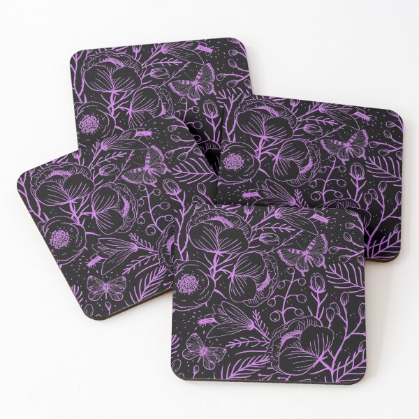 Item preview, Purple Flowers and Butterflies designed and sold by ChelleCreate.