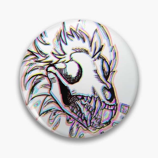 Aperçu de l'œuvre Chien tête de mort trippy poilu créée et vendue par paintingflames.