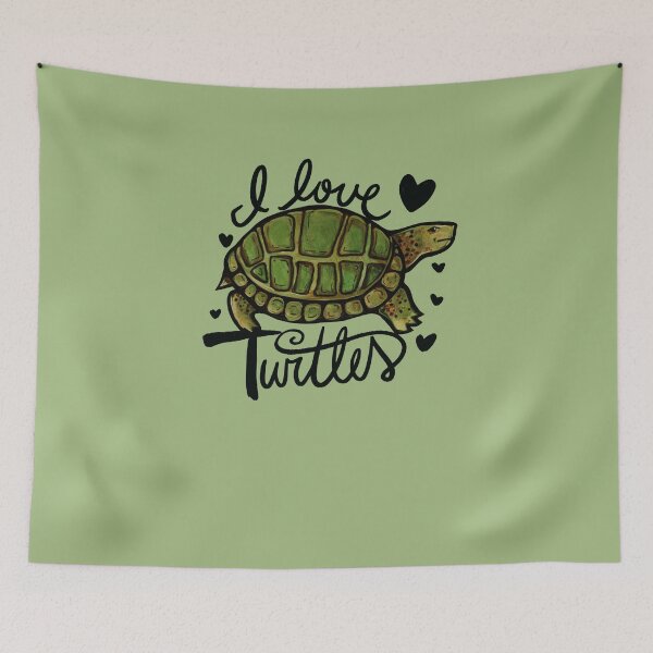 Item preview, I Love Turtles designed and sold by FrictionMaxxing.