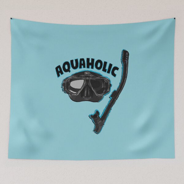 Item preview, Aquaholic Swim Mask and Snorkel for Swimmers & Ocean Explorers designed and sold by Sky1I.