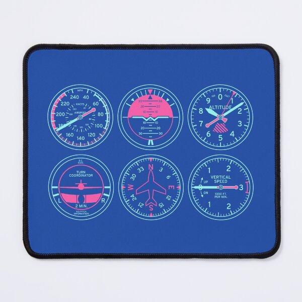 Item preview, Aircraft Flight Instruments - 6 Pack Blue designed and sold by VoodooCircus.