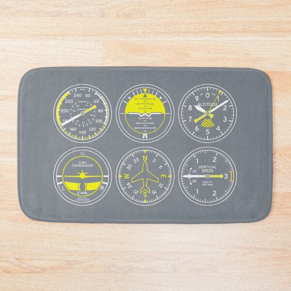 Item preview, Aircraft Flight Instruments - 6 Pack Grey designed and sold by VoodooCircus.