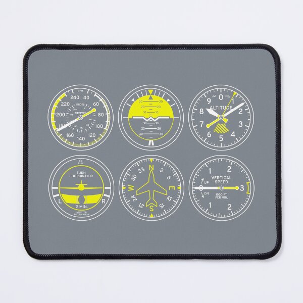 Item preview, Aircraft Flight Instruments - 6 Pack Grey designed and sold by VoodooCircus.
