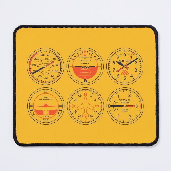 Item preview, Aircraft Instrument Dials - 6 Pack Yellow designed and sold by VoodooCircus.