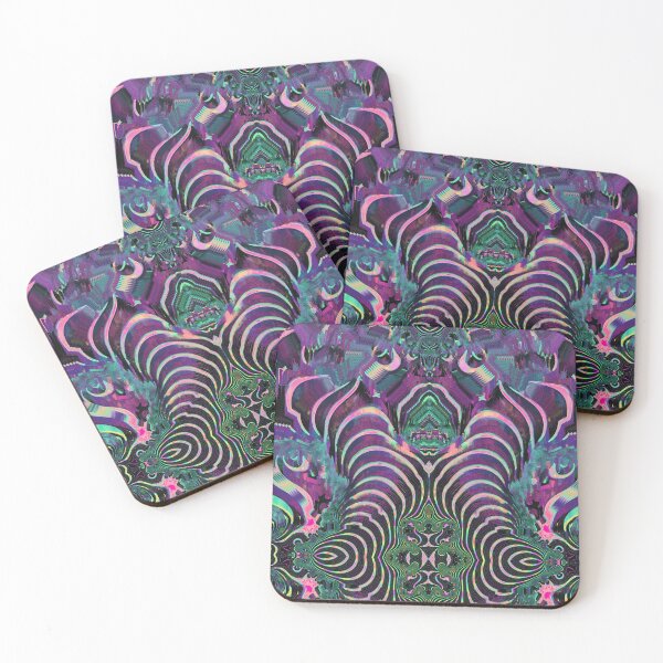 Item preview, Abstract psychedelic trippy art mandala design designed and sold by S Y N T H R E A L M.