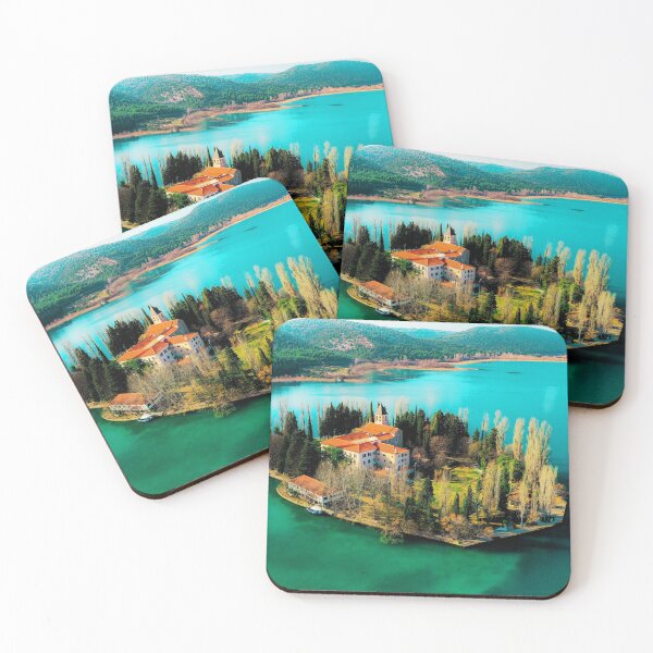 Item preview, The monastery on an island, Visovac Croatia designed and sold by AnimaChristi.