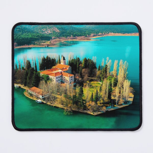 Item preview, The monastery on an island, Visovac Croatia designed and sold by AnimaChristi.