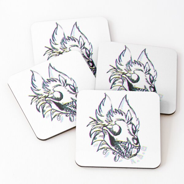 Item preview, RGB trippy skulldog furry designed and sold by paintingflames.