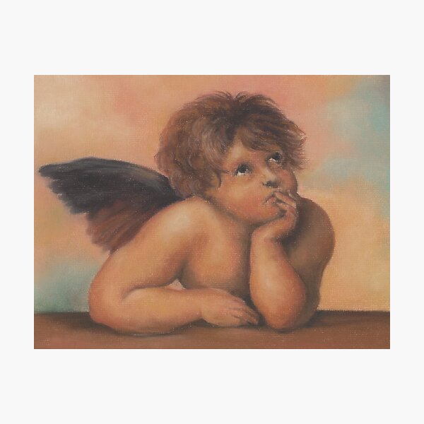 Cherub in pastels 2, after Raphael Photographic Print