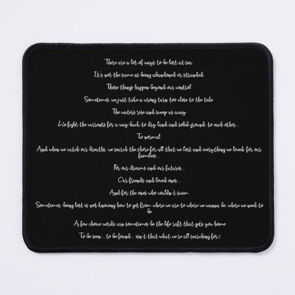 Item preview, Lost at sea - white on black designed and sold by nerdspride.