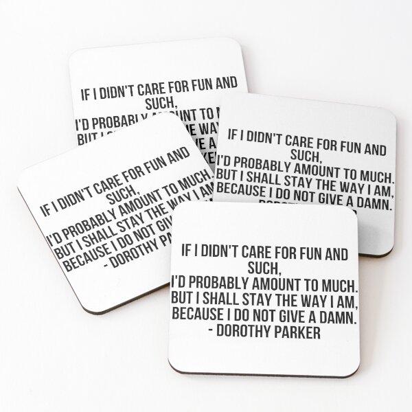Item preview, Dorothy Parker - On Giving a Damn designed and sold by VioMil.