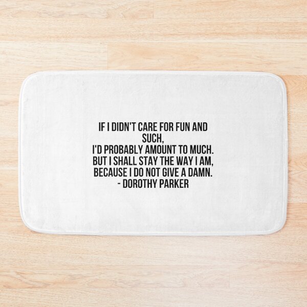 Item preview, Dorothy Parker - On Giving a Damn designed and sold by VioletMil.
