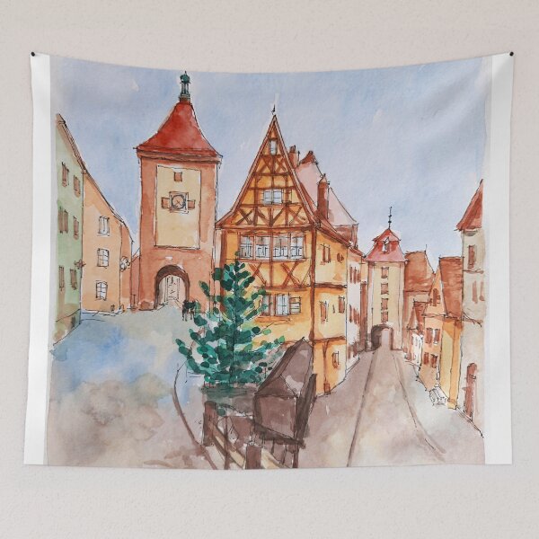 Item preview, Rothenburg ob der Tauber, Germany designed and sold by UrbanSageArt.