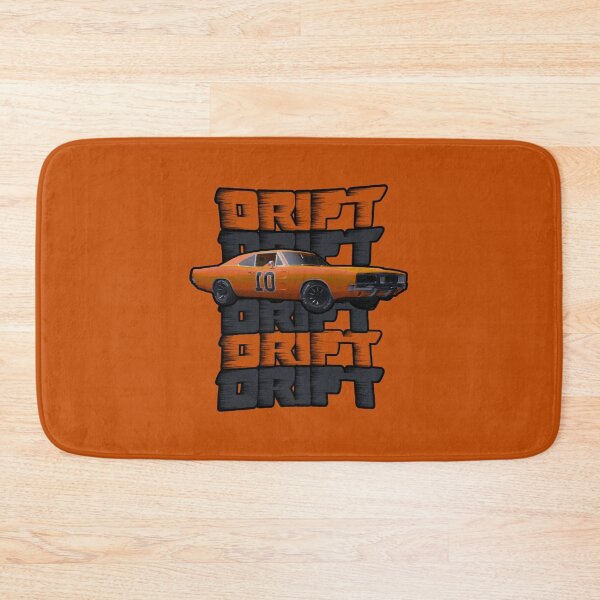 Item preview, Old Orange Car Drifting With Orange and Grey Drift Text on the Background And Inverted Number 01 designed and sold by koreatvtea.