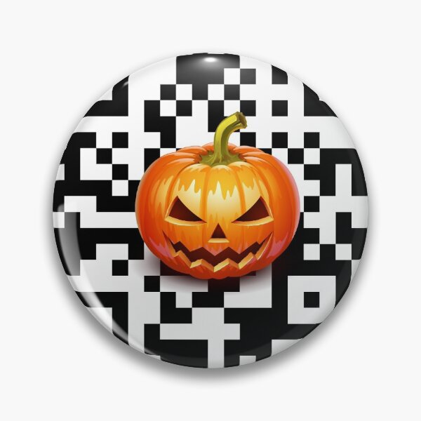 Aperçu de l'œuvre QR code citrouille , code barre créée et vendue par Moha47.