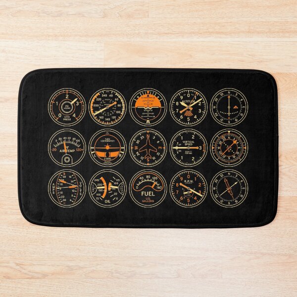 Item preview, Aircraft Flight Instruments - Portrait Black designed and sold by VoodooCircus.