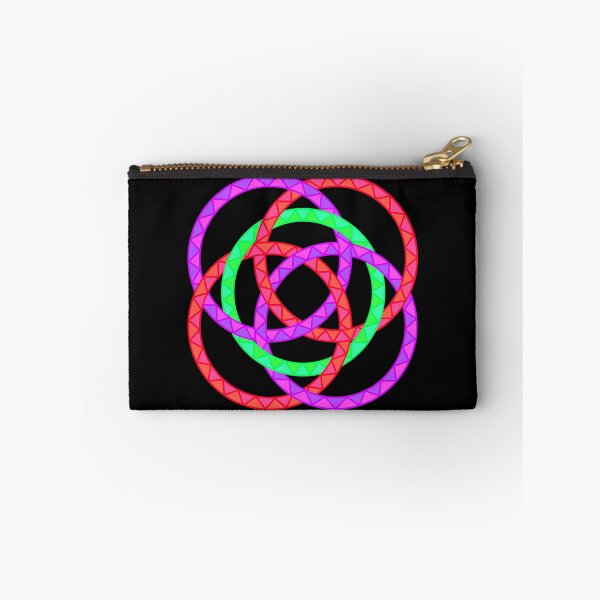 Item preview, Neon Woven Rings- Five Interlocking Rings Pattern (Variant Three) designed and sold by nathanielmeeart.