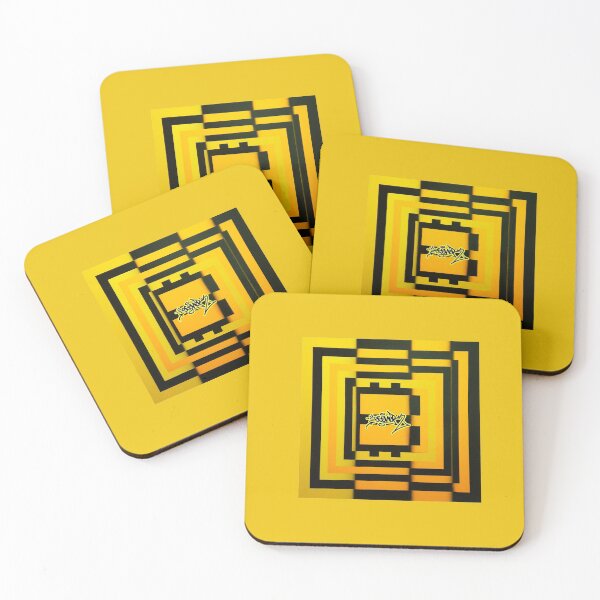 Item preview, YELLOW SQUARED TAG OF ESONE ABSTRACT URBAN GRAFFITI STREET STYLE designed and sold by GraffitiBomberZ.