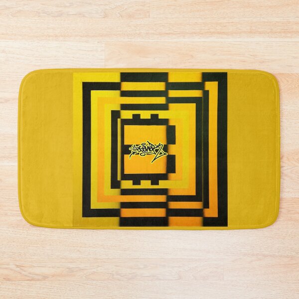 Item preview, YELLOW SQUARED TAG OF ESONE ABSTRACT URBAN GRAFFITI STREET STYLE designed and sold by GraffitiBomberZ.