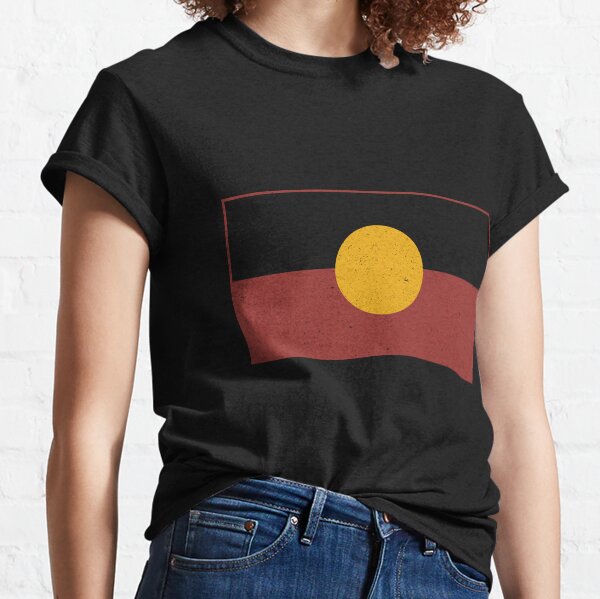 Aboriginal flag distressed Classic T-Shirt