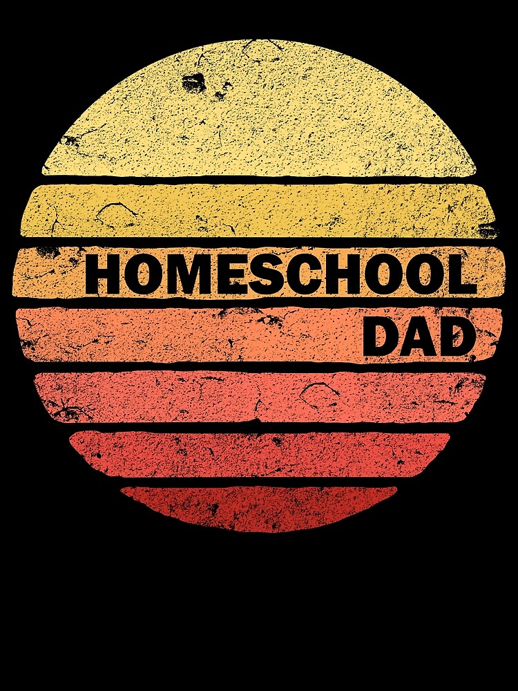 Thumbnail 3 von 3, Tuch, Homeschool Dad Retro Sunset Proud Homeschool Dad Gear designt und verkauft von DynamicDesign.