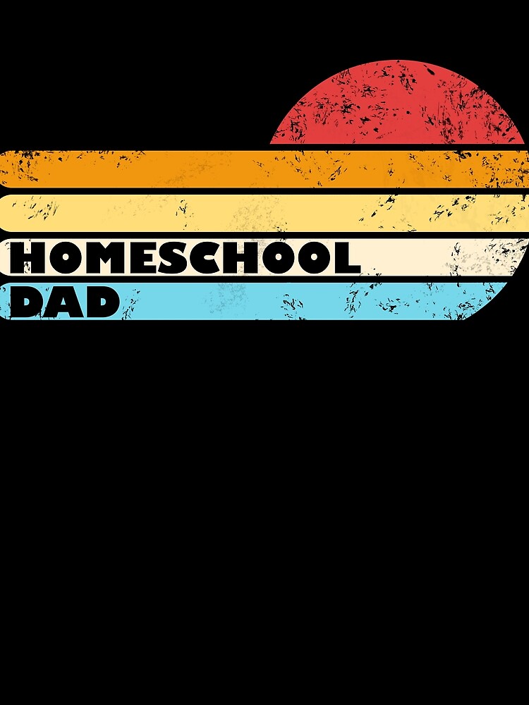 Thumbnail 3 von 3, Tuch, Homeschool Dad Retro Sunset Proud Homeschool Dad Gear designt und verkauft von DynamicDesign.