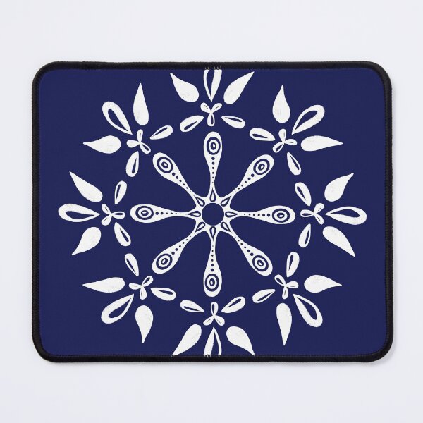 Item preview, Traditional blueprint - symetrical ornamental flower designed and sold by keillustree.