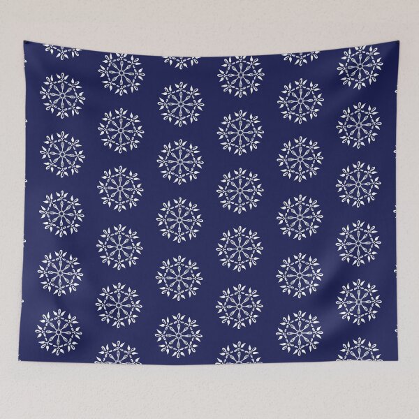Item preview, Traditional blueprint - symetrical ornamental flower designed and sold by keillustree.
