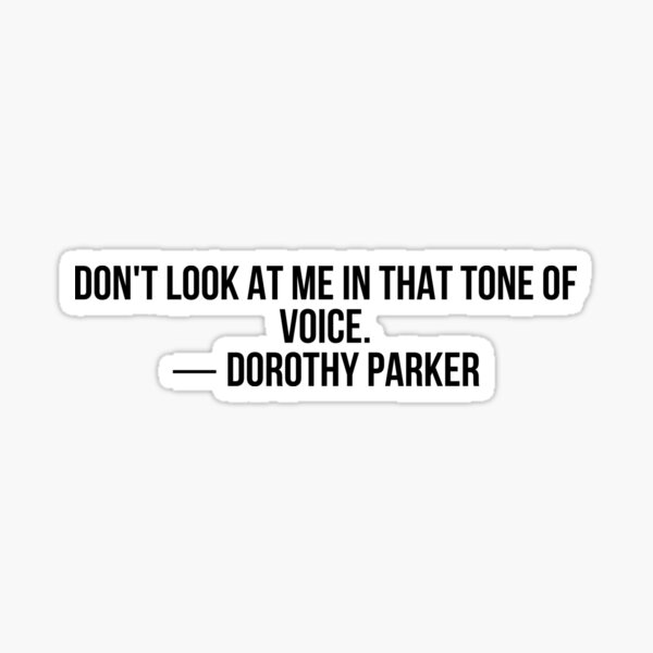 Item preview, Dorothy Parker - On Tone designed and sold by VioletMil.