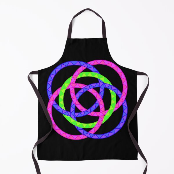 Item preview, Neon Woven Rings- Five Interlocking Rings Pattern (Variant Five) designed and sold by nathanielmeeart.