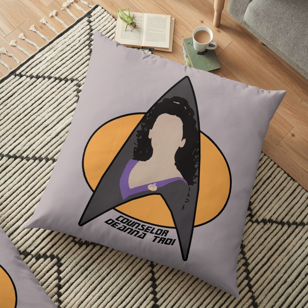 Counselor Troi - Purple Floor Pillow