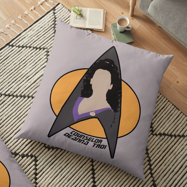 Counselor Troi - Purple Floor Pillow